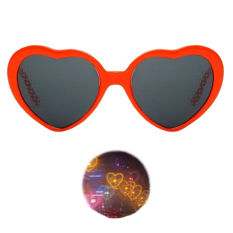 Diffraction Heart Lens Glasses factory